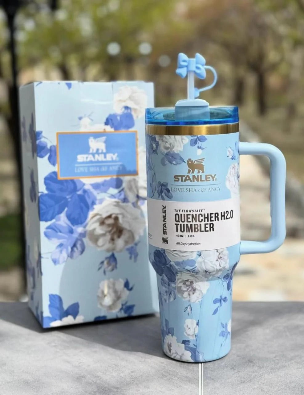 Glacier Mist Blue Stanley Tumbler 1200Ml / 40 OZ